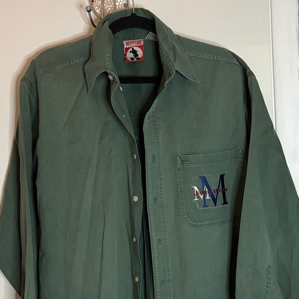 Men's Green Shirt by Mickey & Co.